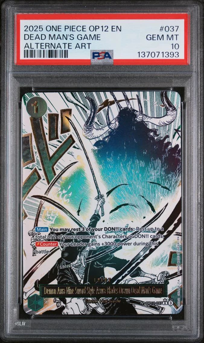 Demon Aura Nine-Sword Style Asura Blades Drawn Dead Man's Game, PSA 10