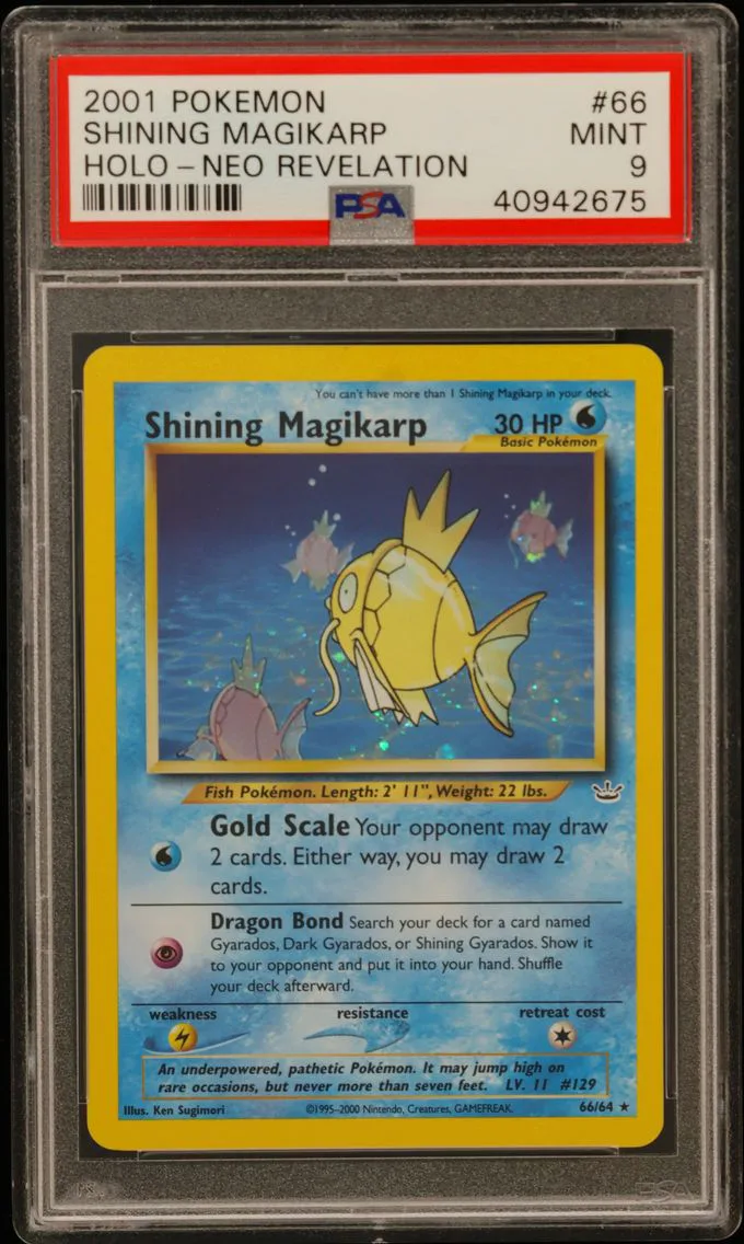 Shining Magikarp-Holo, PSA 9