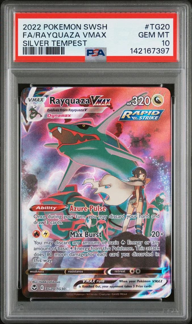 Full Art/Rayquaza Vmax, PSA 10
