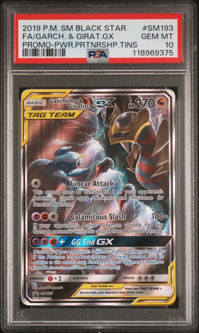 Full Art/Garchomp & Giratina GX, PSA 10