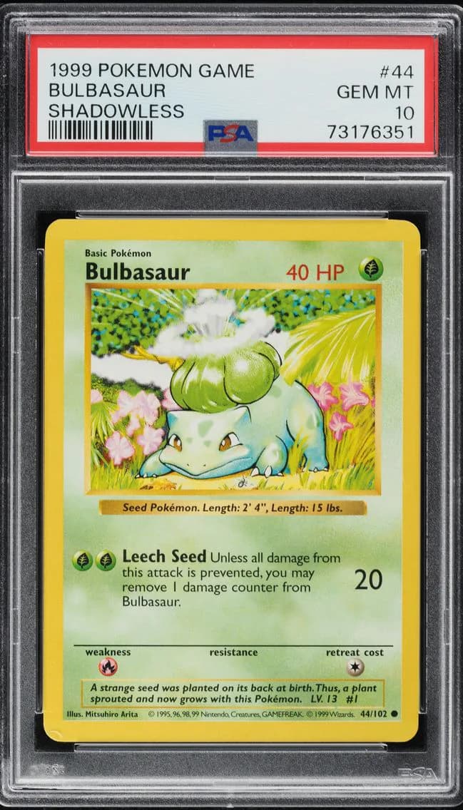Bulbasaur, PSA 10