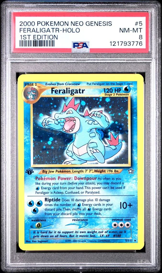 FERALIGATR-HOLO, PSA 8