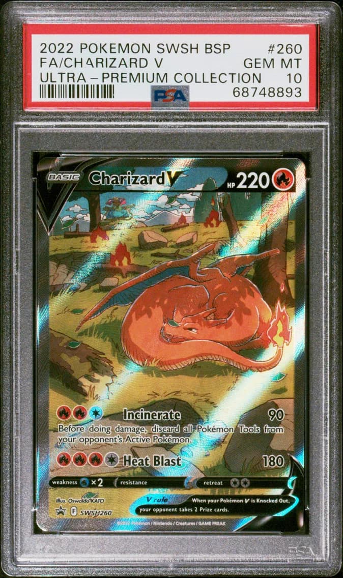 Full Art/Charizard V, PSA 10