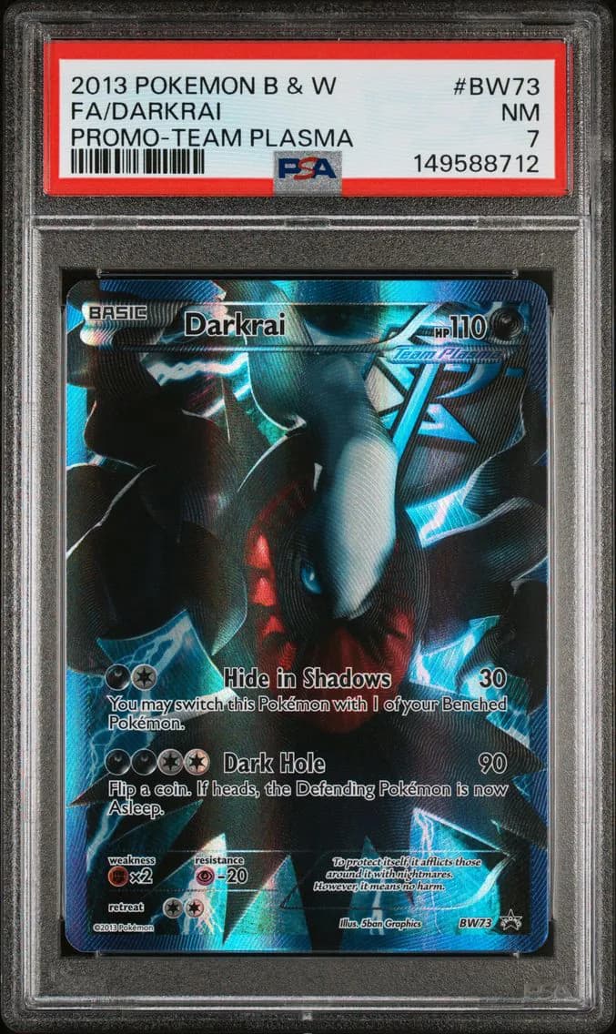 Full Art/Darkrai, PSA 7