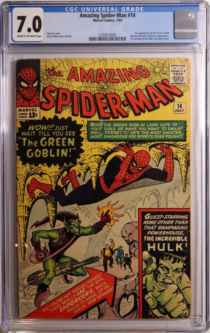 1969 Amazing Spider-Man #14, CGC 7