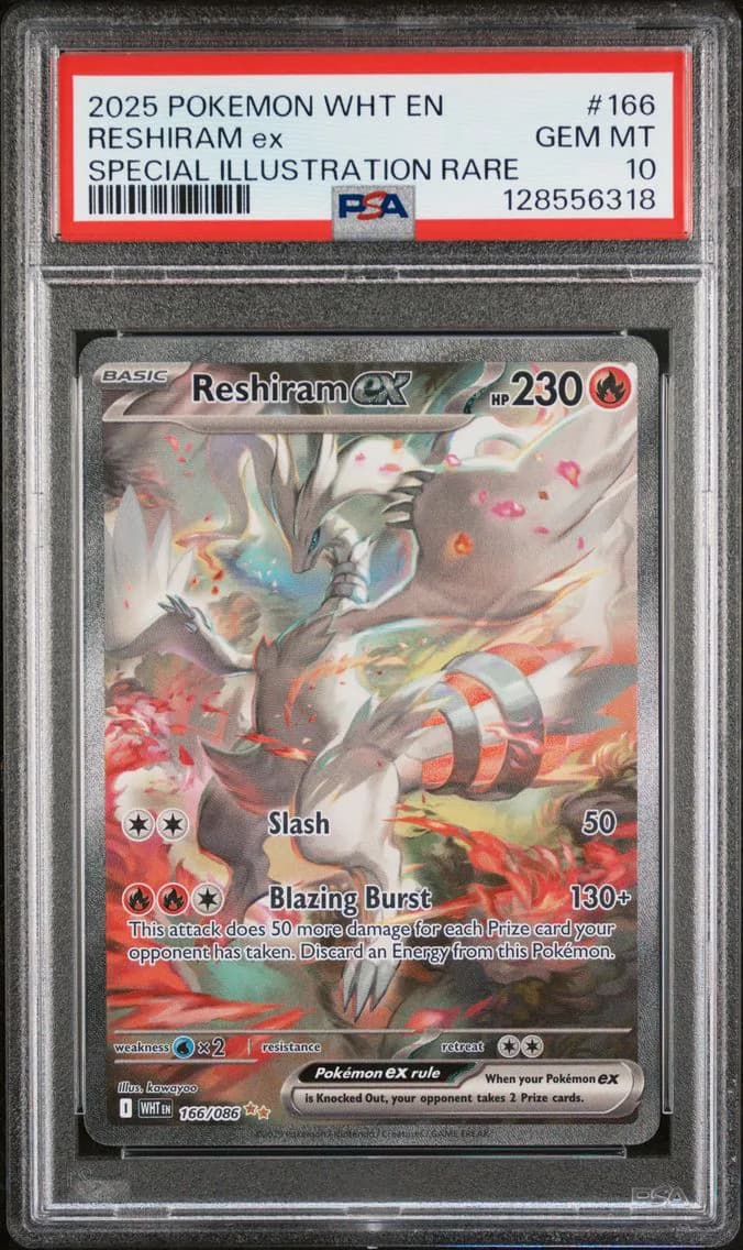 Reshiram EX, PSA 10