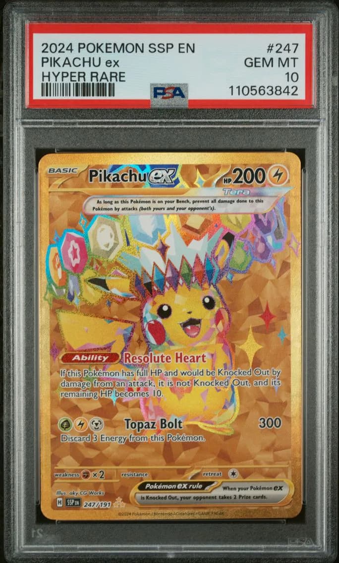 Pikachu EX, PSA 10