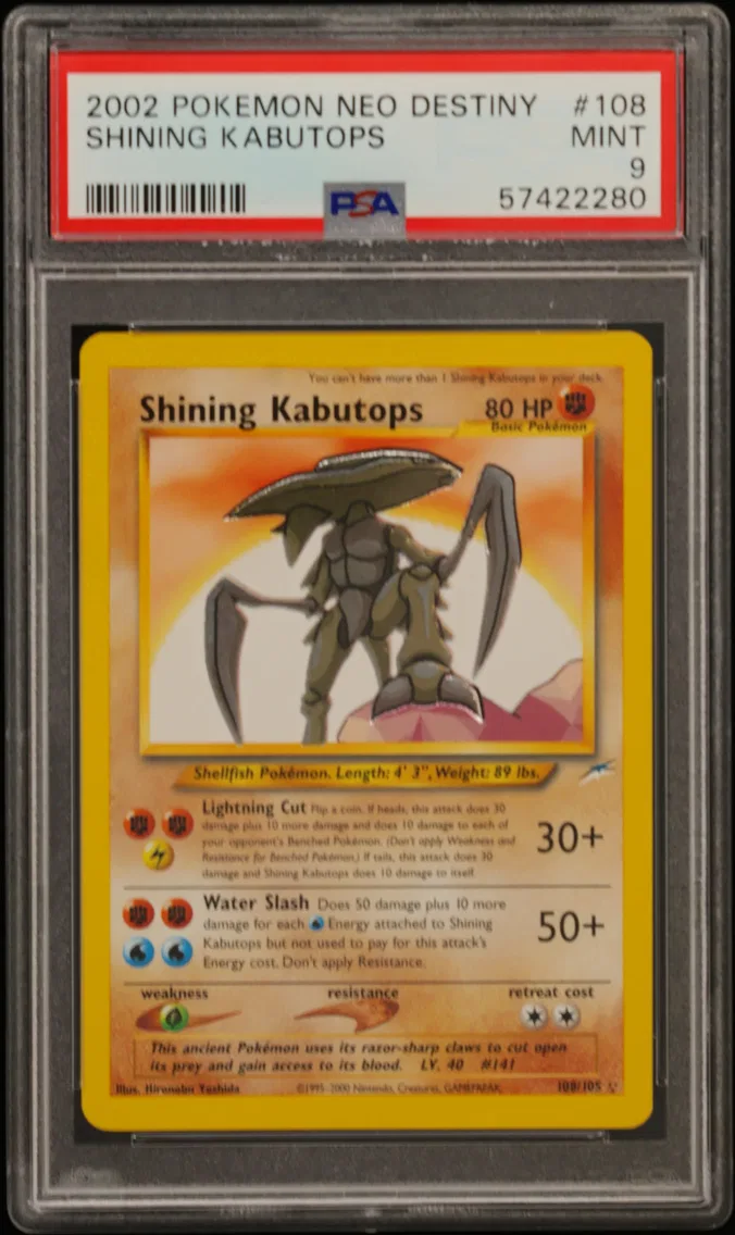 Shining Kabutops, PSA 9