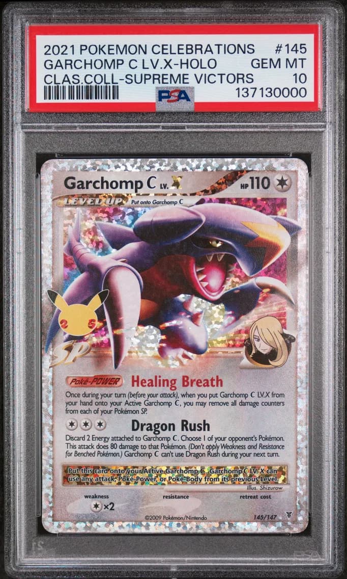 Garchomp C LV.X-Holo, PSA 10