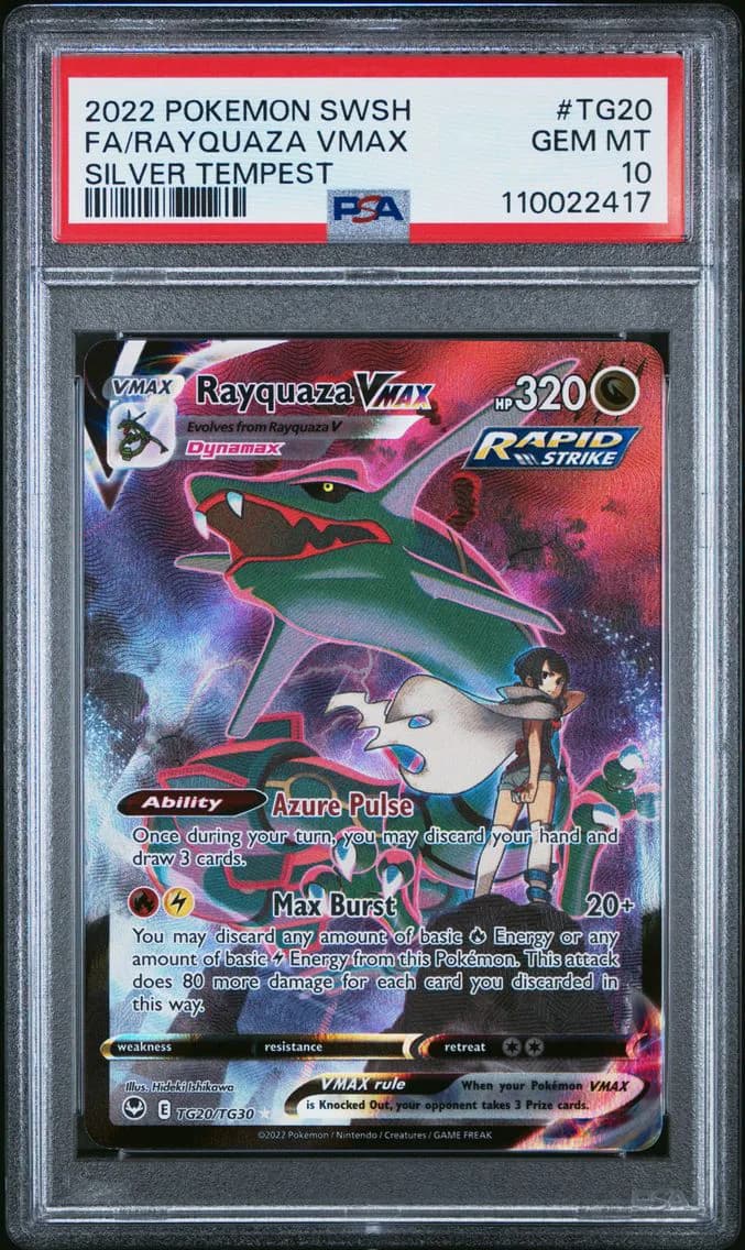 Full Art/Rayquaza Vmax, PSA 10