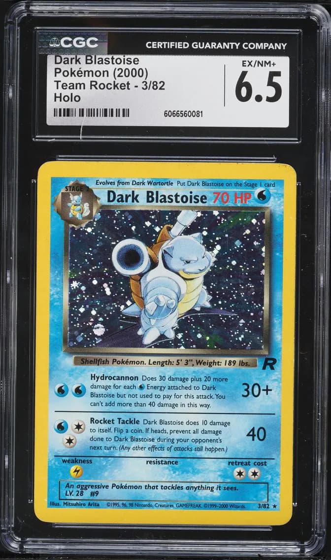 Dark Blastoise-Holo, CGC 6.5