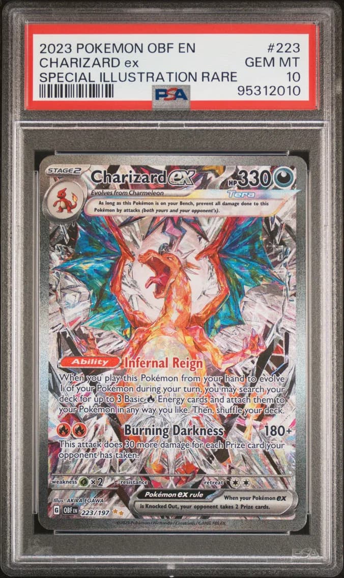 Charizard EX, PSA 10