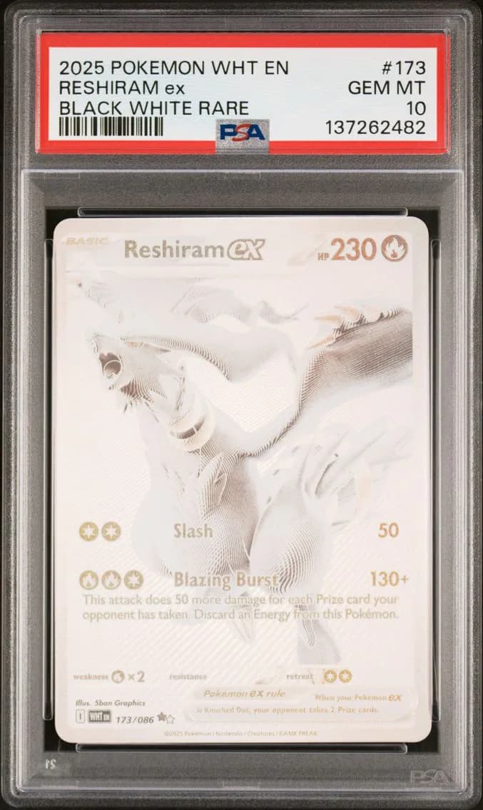 Reshiram EX, PSA 10