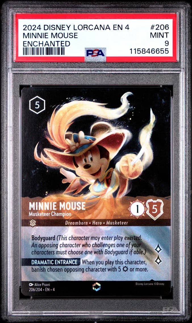 Minnie Mouse - Musketeer Champion, PSA 9