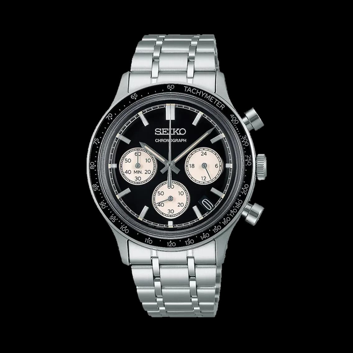 Seiko SSB479 Essentials Chronograph 38.7mm - Black on Bracelet, TEDDY BALDASSARRE 10