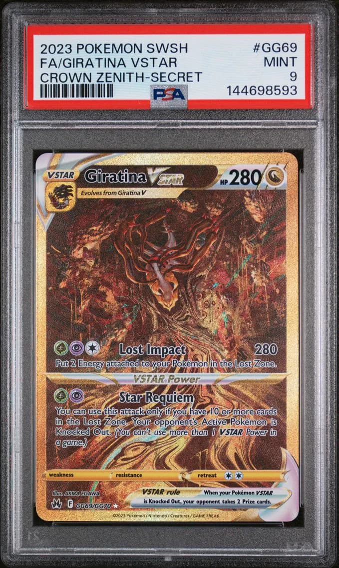 Full Art/Giratina Vstar, PSA 9