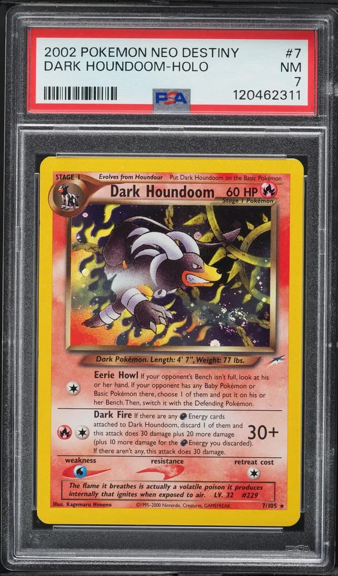 Dark Houndoom-Holo, PSA 7
