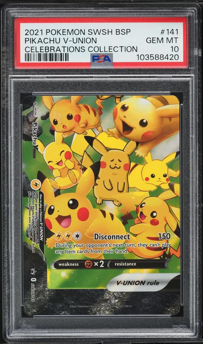 Pikachu V-Union, PSA 10