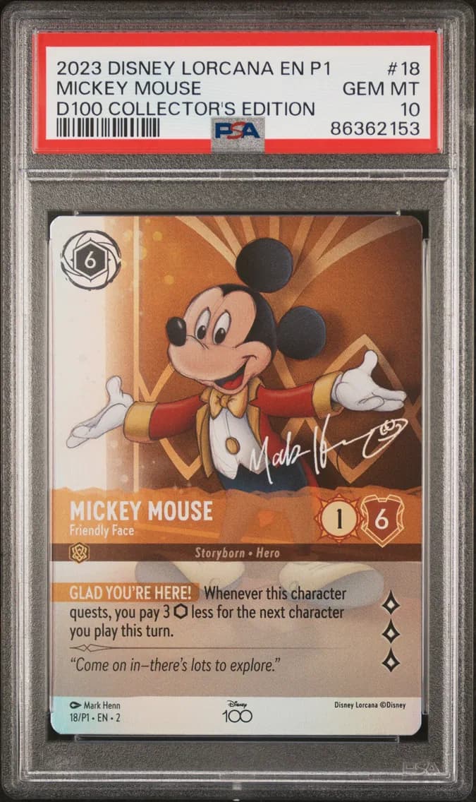 Mickey Mouse - Friendly Face, PSA 10
