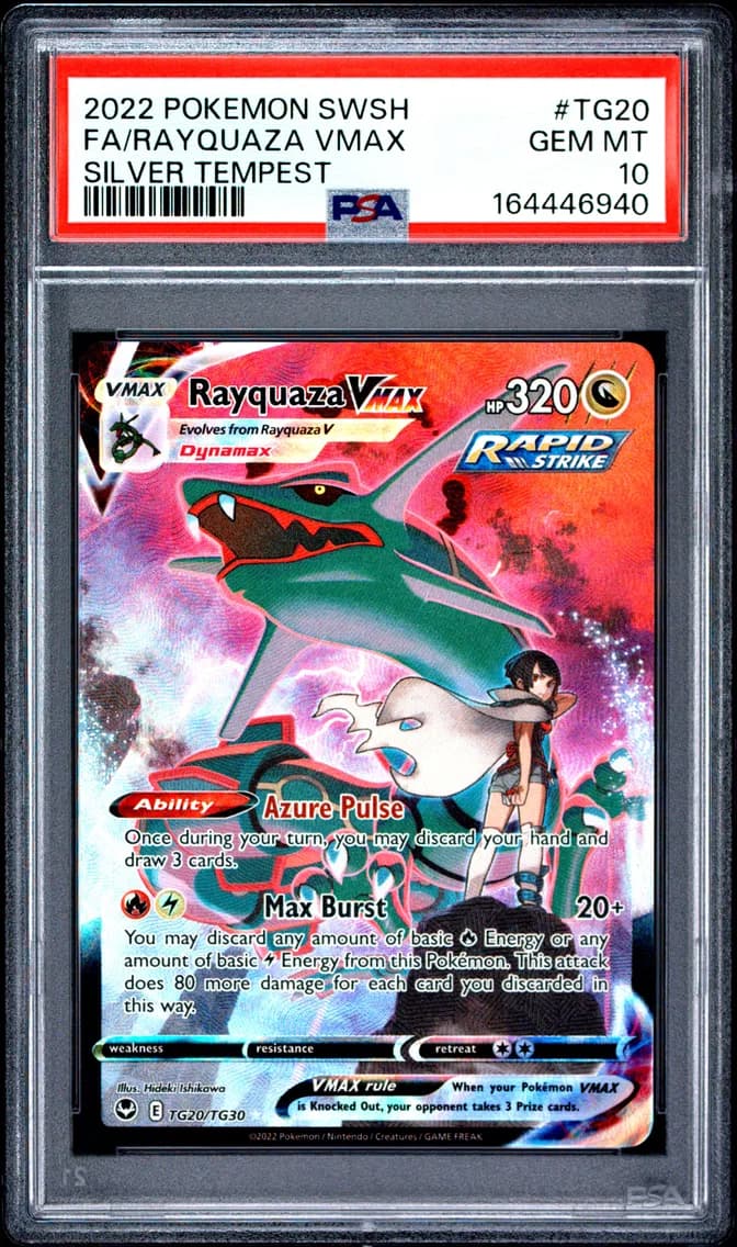 Full Art/Rayquaza Vmax, PSA 10