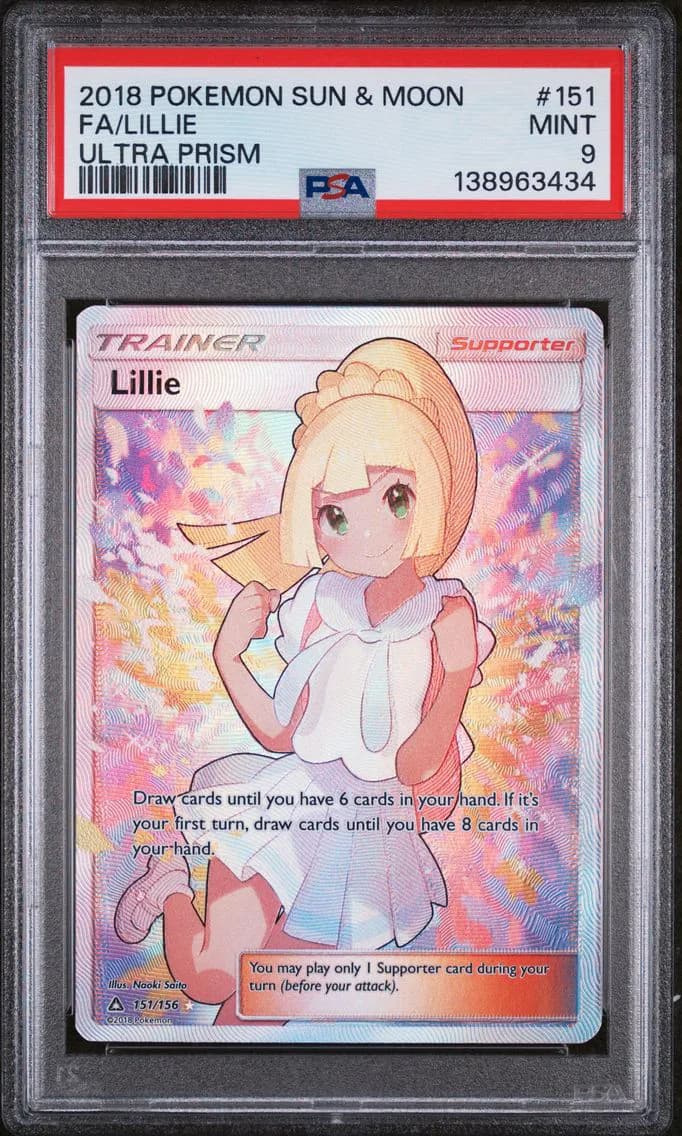 Full Art/Lillie, PSA 9