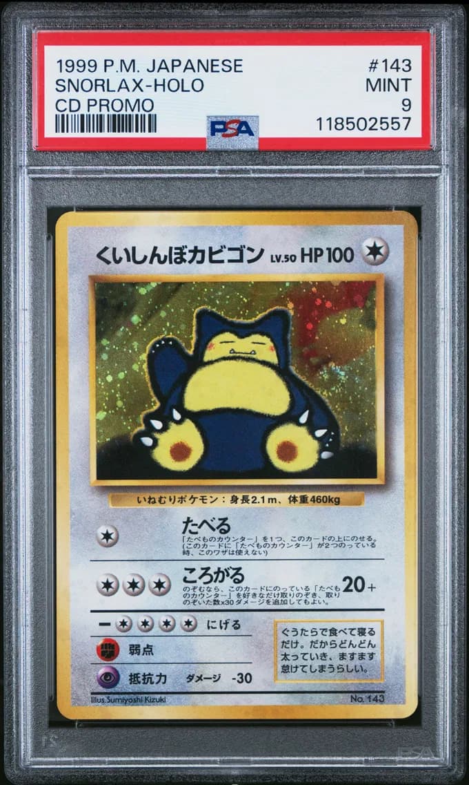 Snorlax-Holo, PSA 9