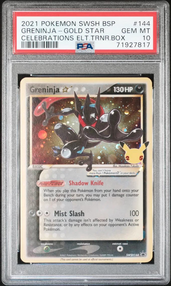 Greninja-Gold Star, PSA 10