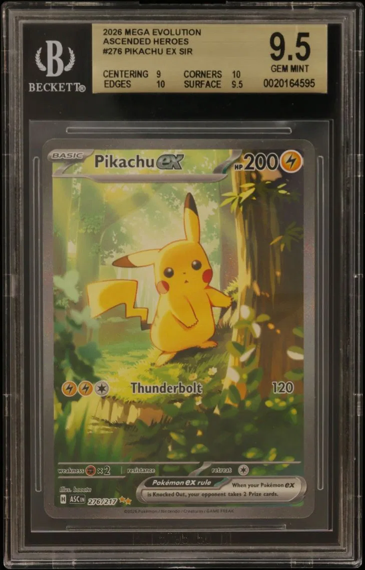 Pikachu ex SIR BGS TCG Mega Evolution Ascended Heroes, BGS
