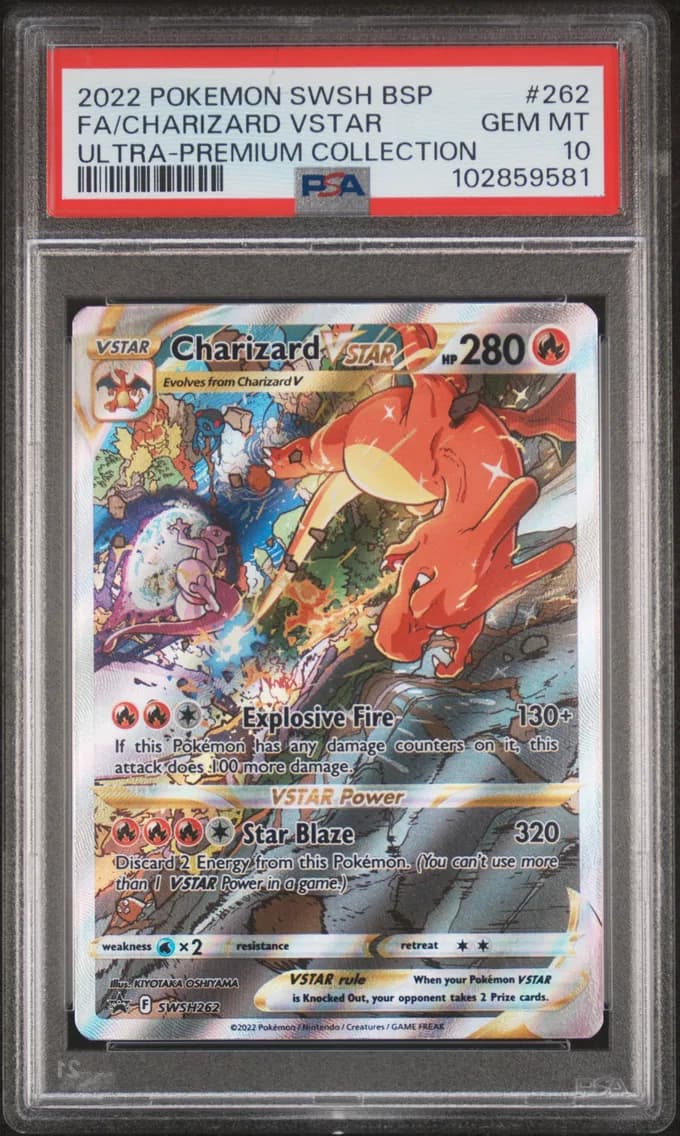 Full Art/Charizard Vstar, PSA 10