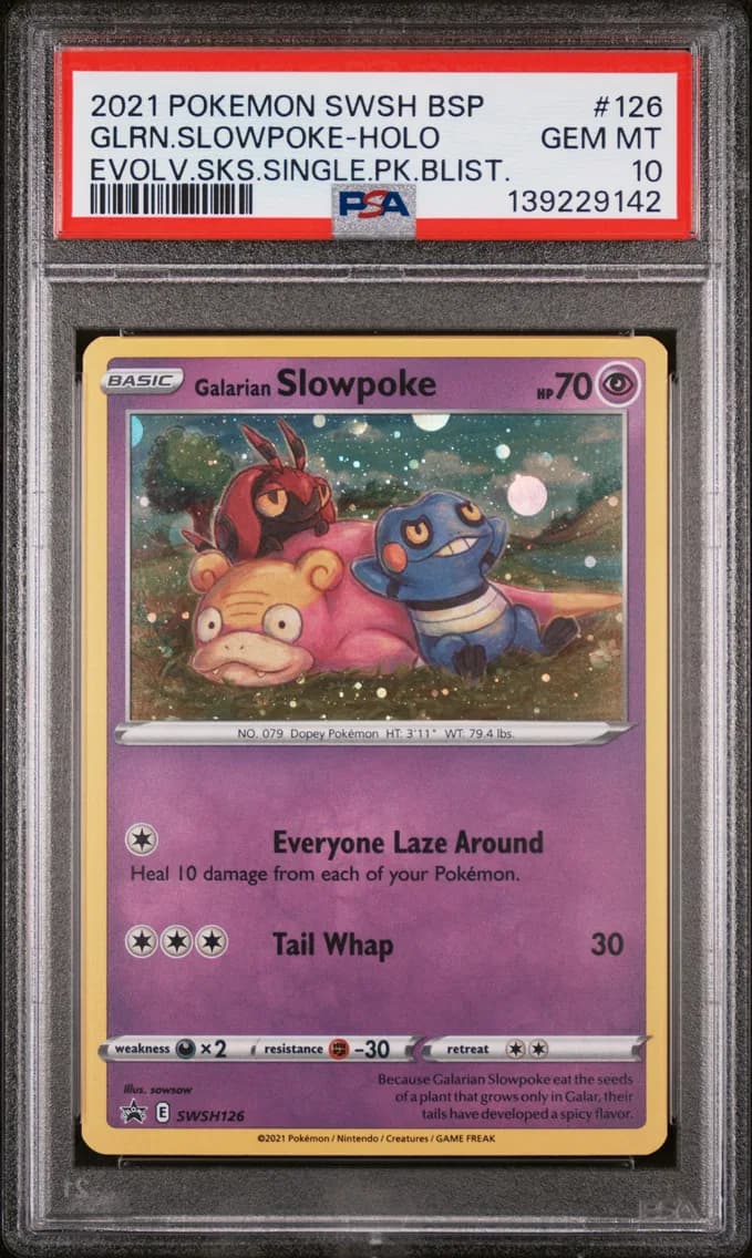 Galarian Slowpoke-Holo, PSA 10