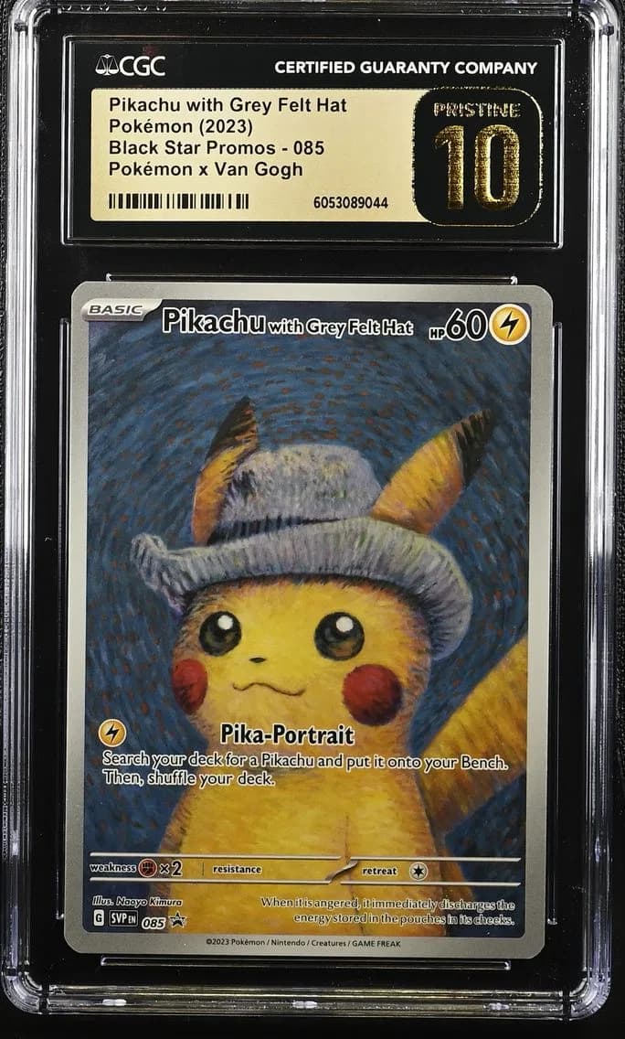 Pikachu with Grey Felt Hat, CGC Pristine 10
