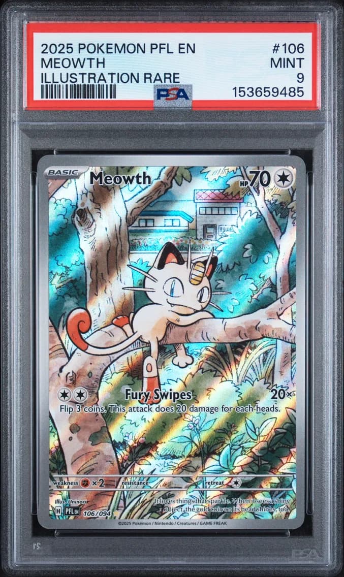 Meowth, PSA 9
