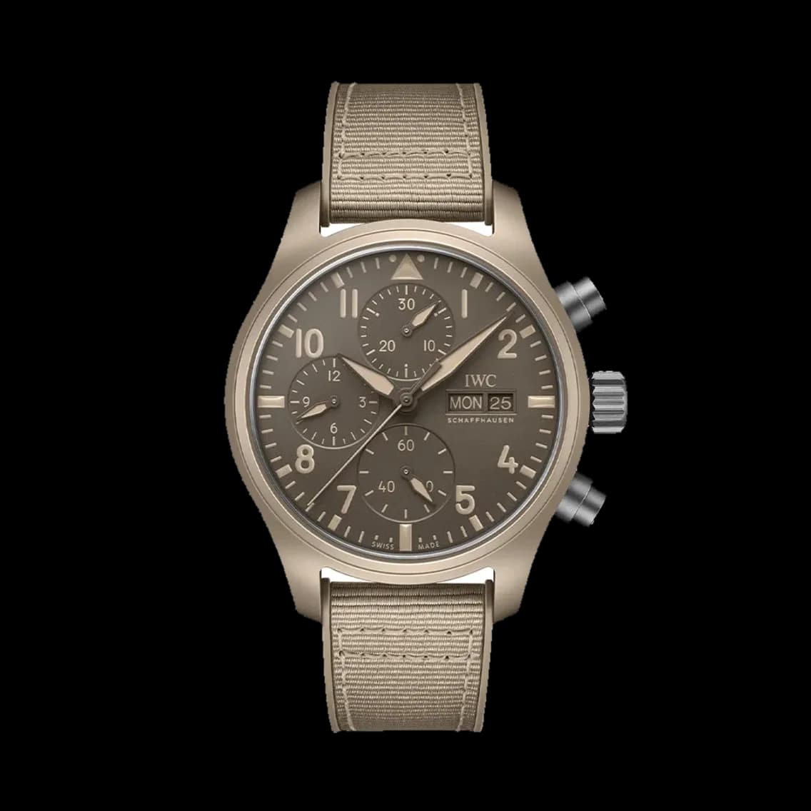 IWC Pilot's Watch Chronograph TOP GUN Mojave Desert Ceramic Case 41mm - Brown on Rubber Strap, TEDDY BALDASSARRE 10