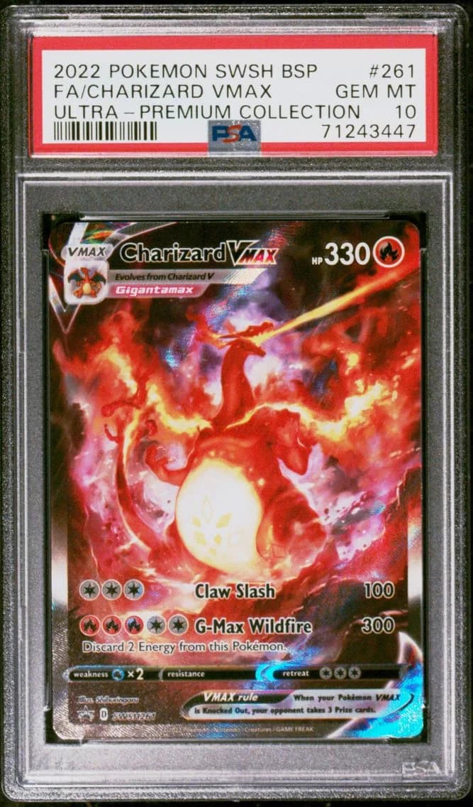Full Art/Charizard Vmax, PSA 10