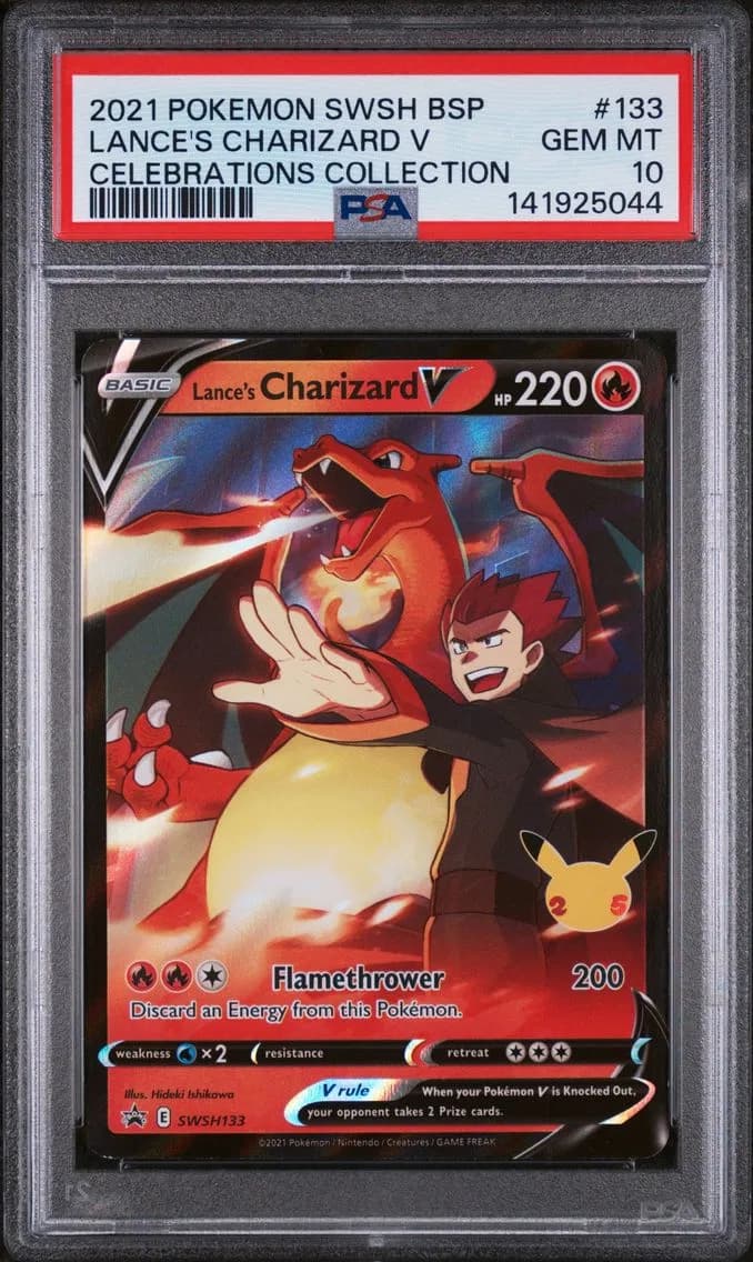 Lance's Charizard V, PSA 10