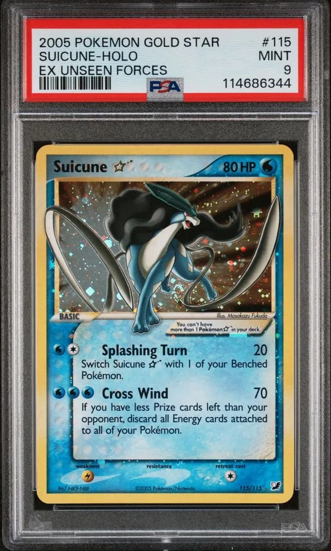 Suicune-Holo, PSA 9