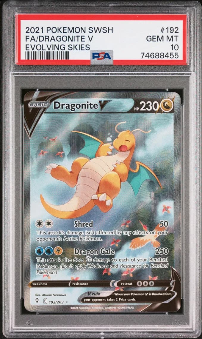 Full Art/Dragonite V, PSA 10