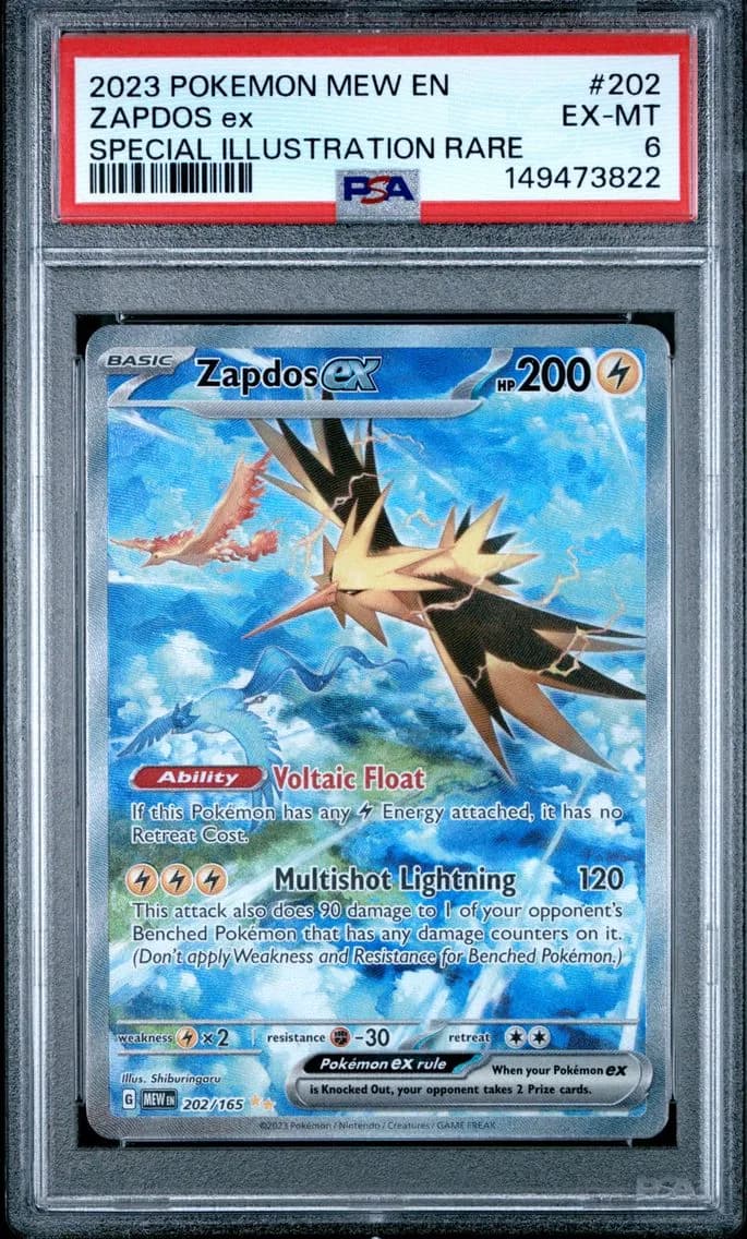 Zapdos EX, PSA 6