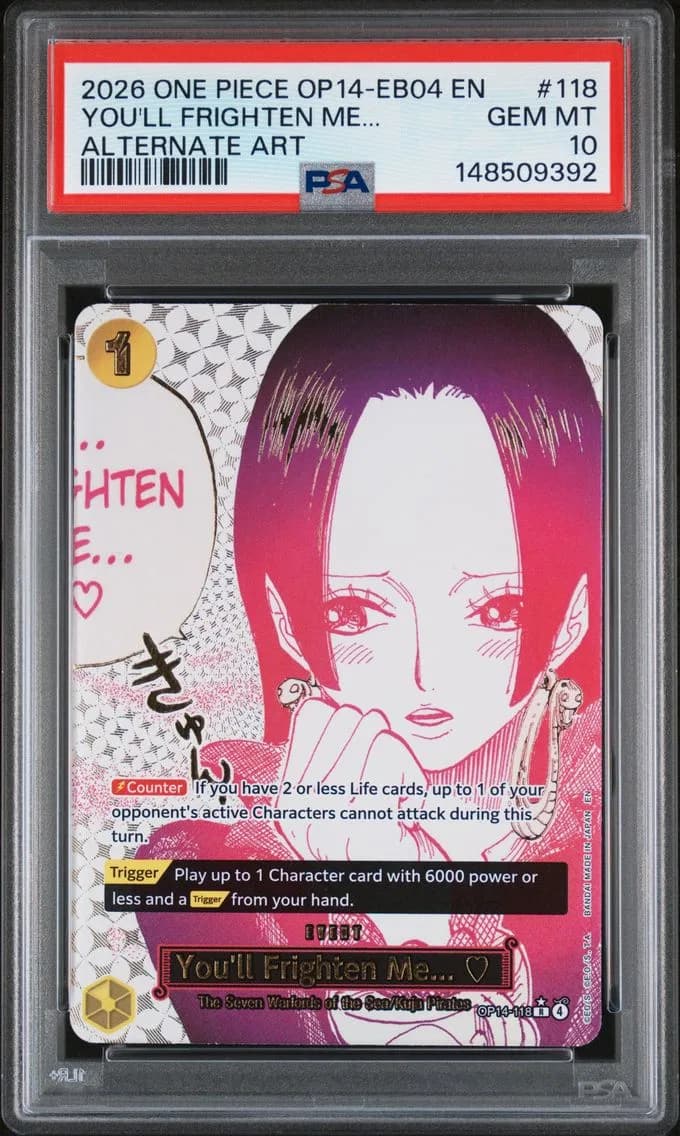You'll Frighten Me... Alternate Art, PSA 10