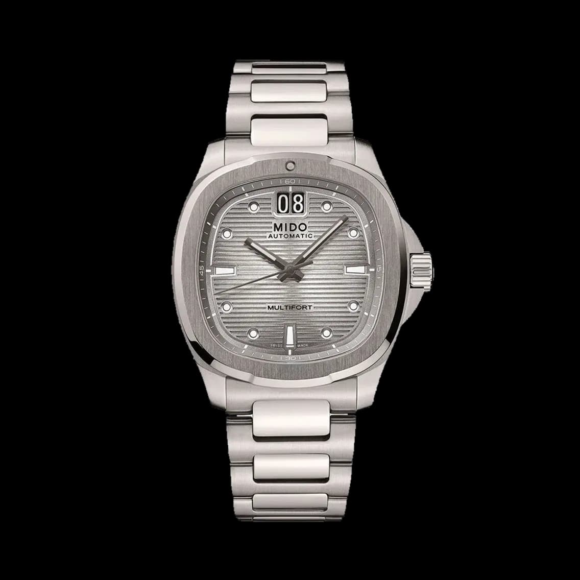 MIDO Multifort TV Big Date Titanium 40mm - Grey Gradient on Bracelet, TEDDY BALDASSARRE 10