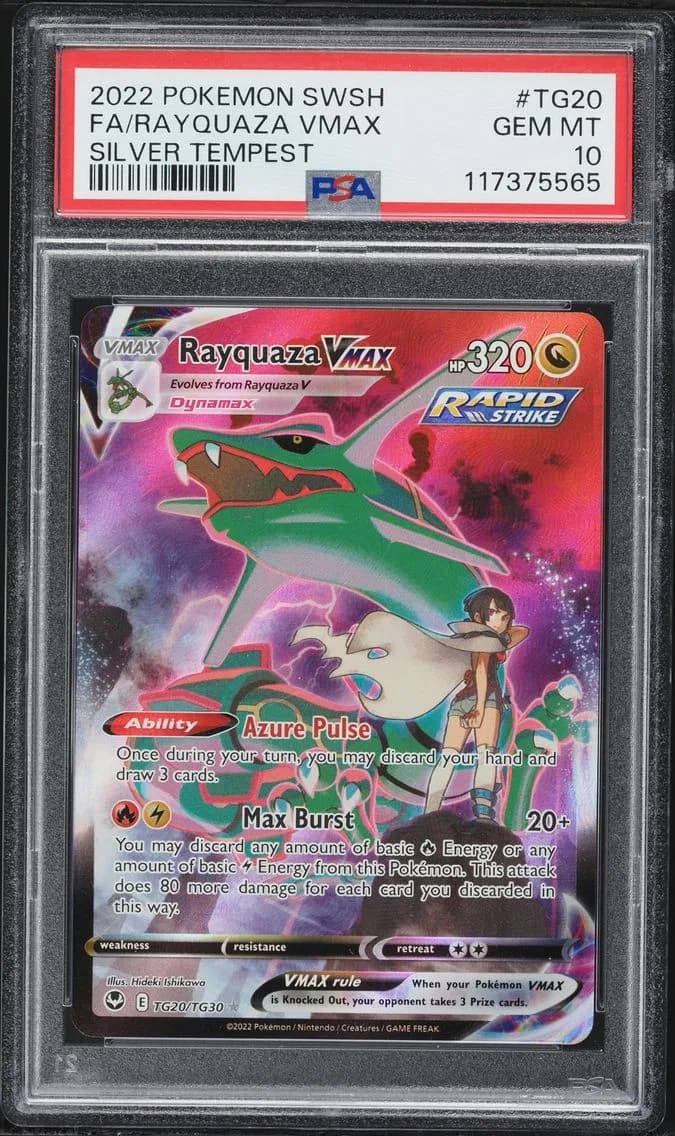 Full Art/Rayquaza Vmax, PSA 10