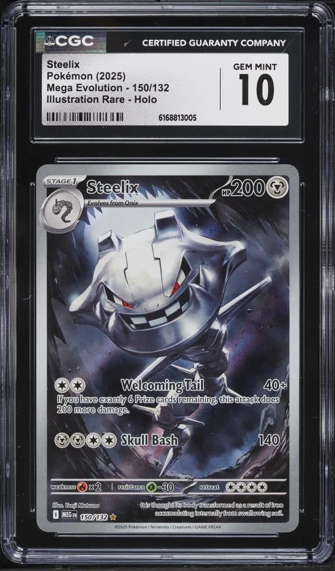 Pokemon Mega Evolution IR Steelix #150, CGC 10
