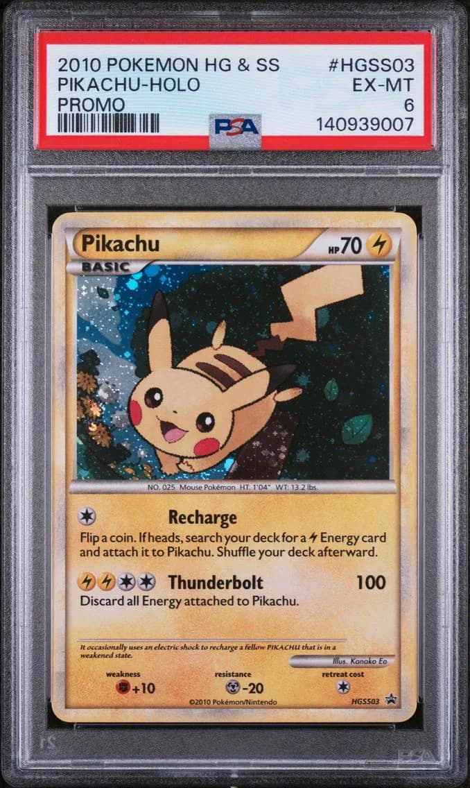 Pikachu-Holo, PSA 6