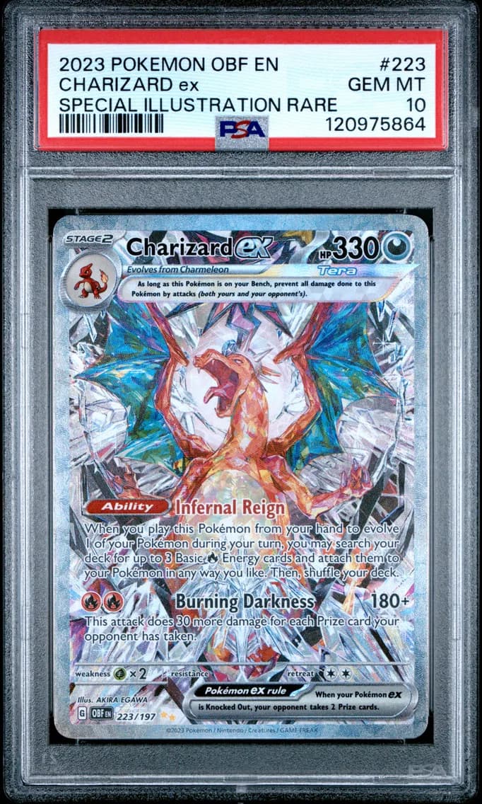 Charizard EX, PSA 10