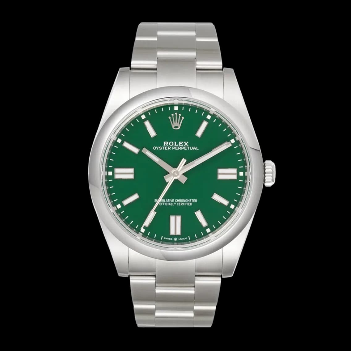 Rolex Oyster Perpetual 41 - Green Dial, WRISTCHECK 10