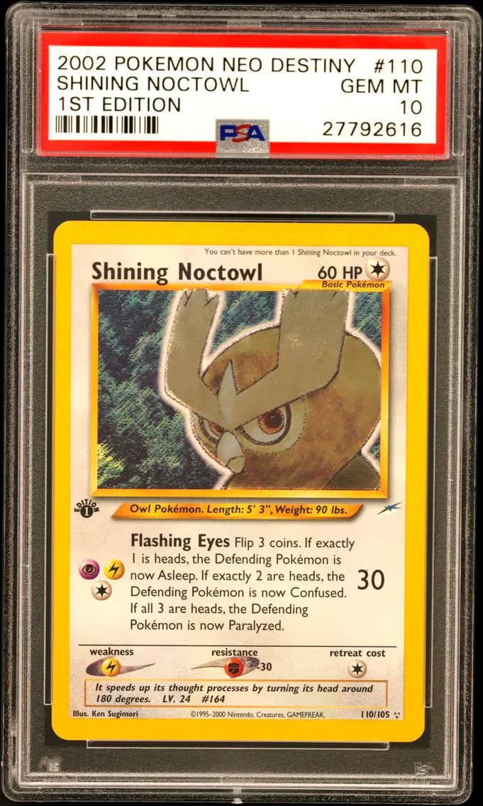 Shining Noctowl 1st Edition, PSA 10