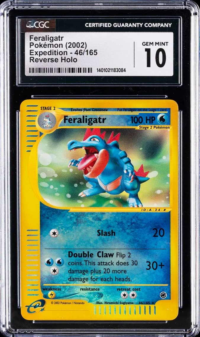 Feraligatr-Reverse Foil, CGC 10