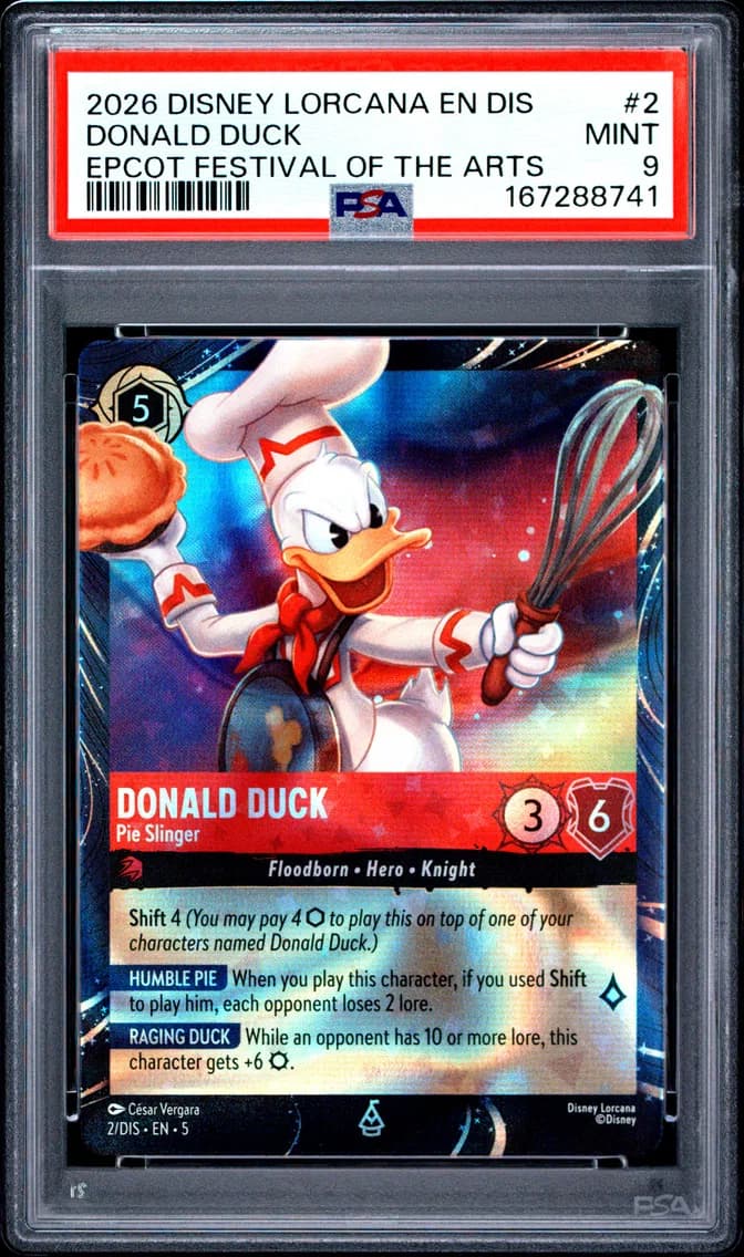 Donald Duck - Pie Slinger, PSA 9