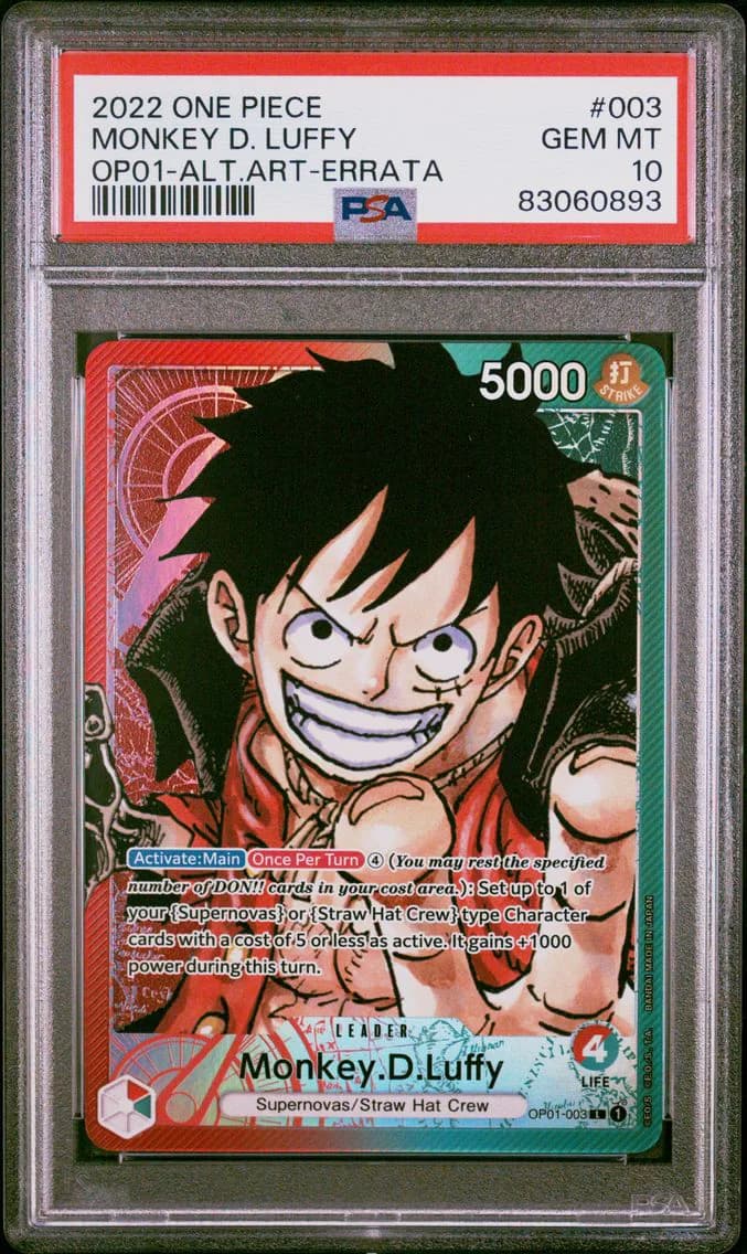 Monkey D. Luffy, PSA 10