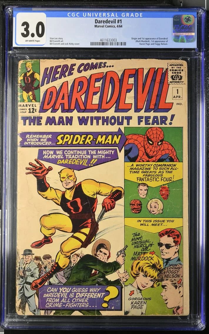 1964 Daredevil #1, CGC 3
